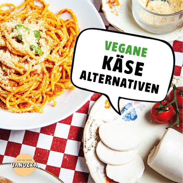 Werbeflyer für veganen Käse-tor-weiße Farben